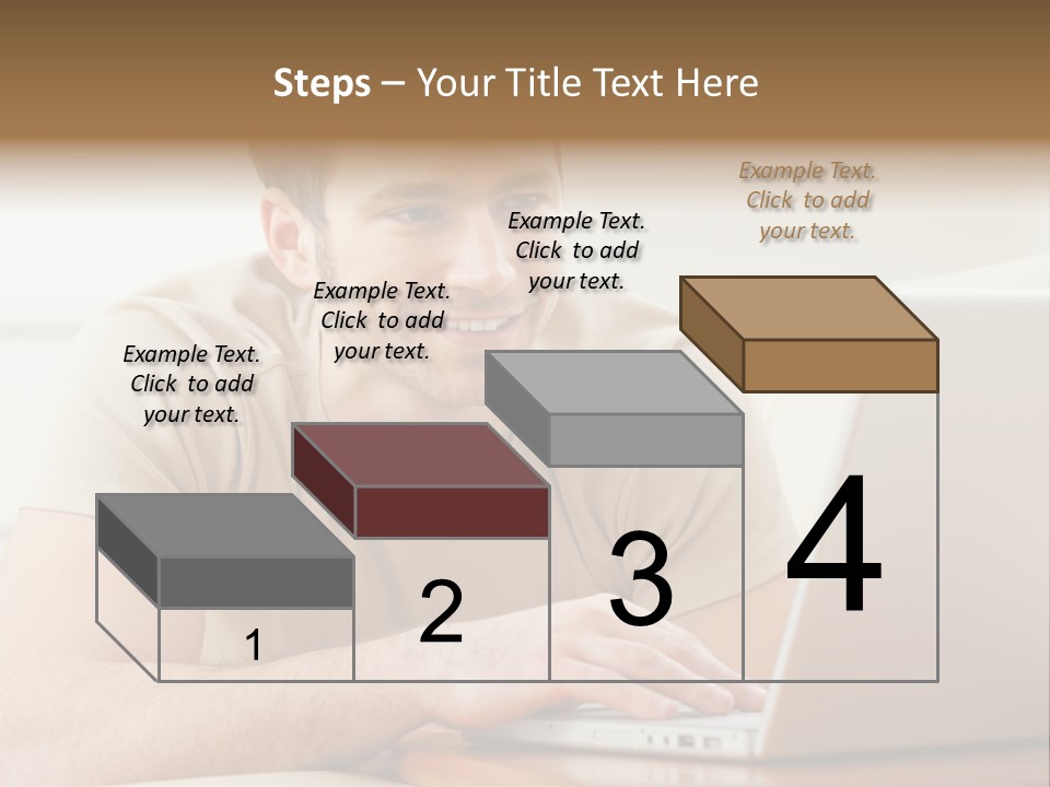 Typing Happy Notebook PowerPoint Template