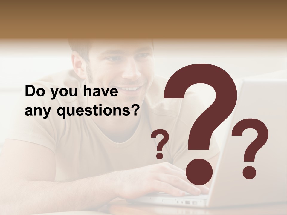 Typing Happy Notebook PowerPoint Template