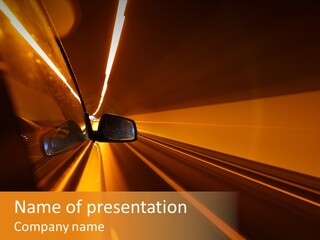 Light Blur Night PowerPoint Template