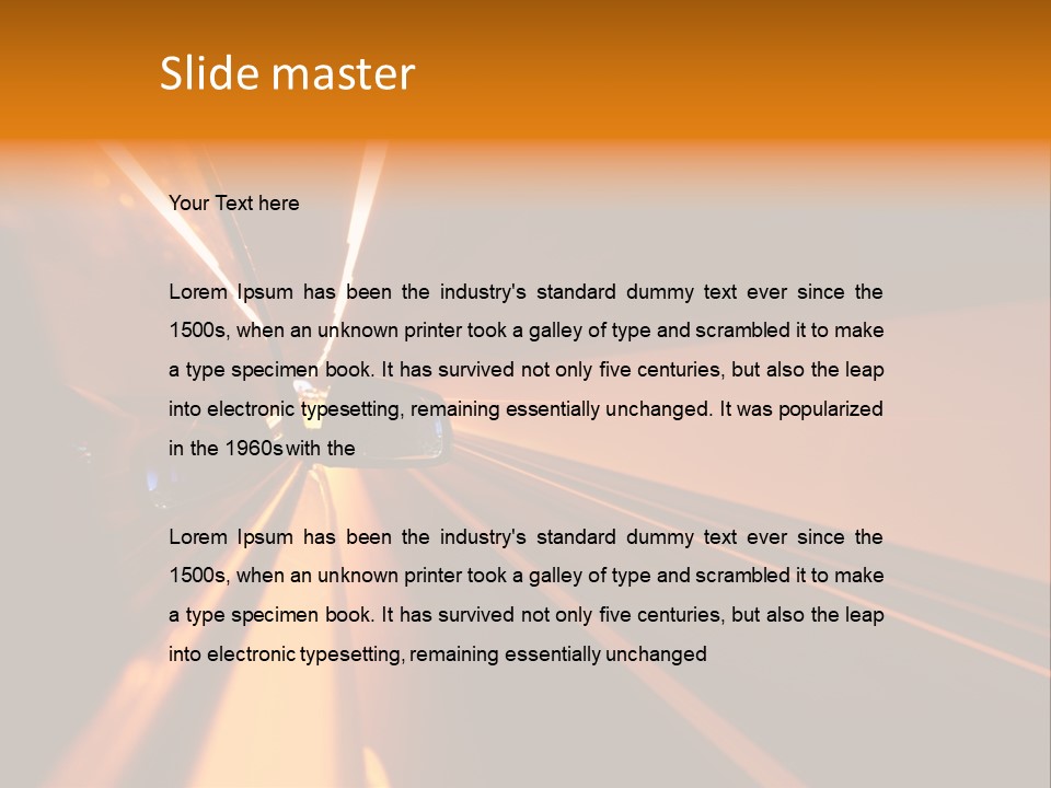 Light Blur Night PowerPoint Template