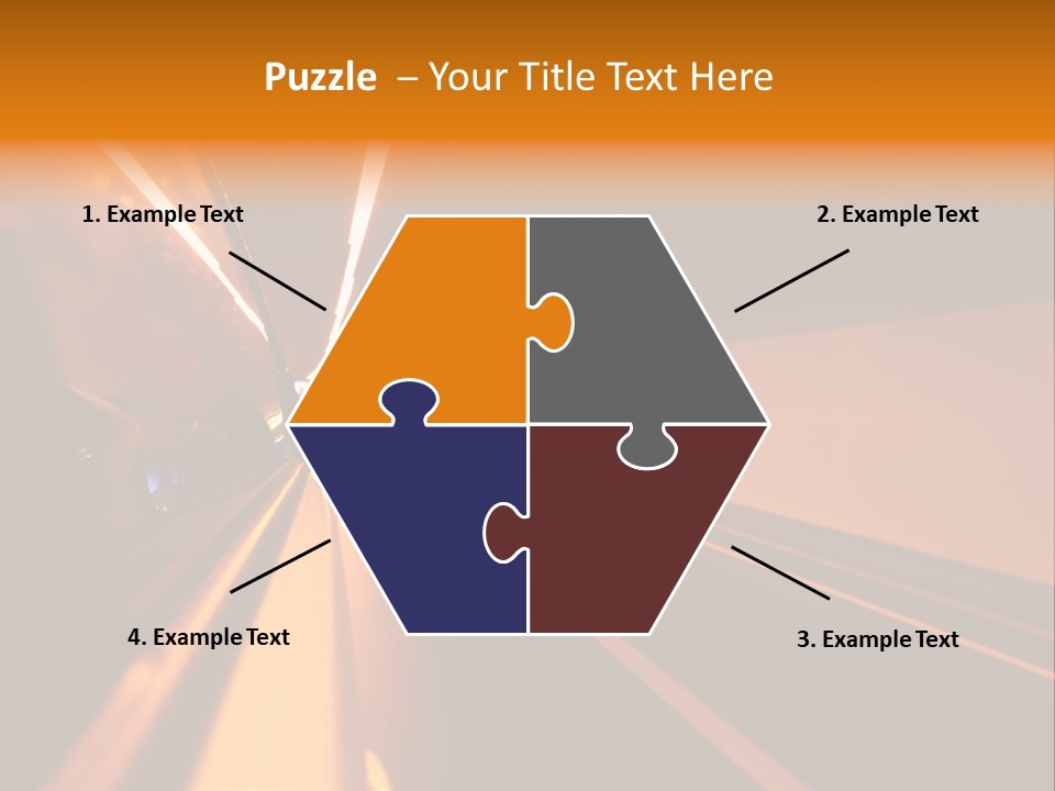 Light Blur Night PowerPoint Template