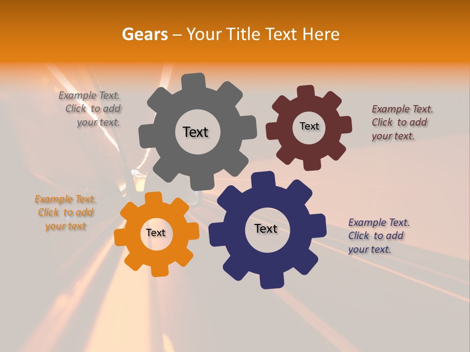 Light Blur Night PowerPoint Template