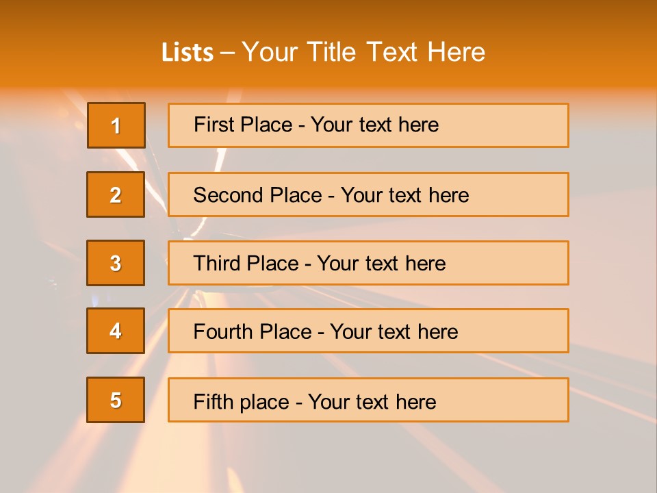 Light Blur Night PowerPoint Template