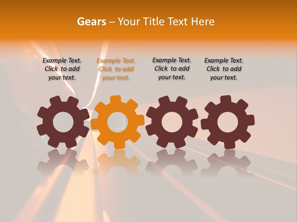 Light Blur Night PowerPoint Template