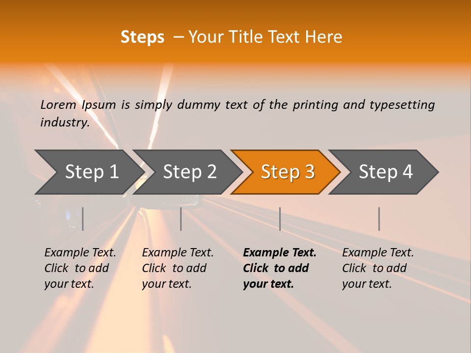 Light Blur Night PowerPoint Template