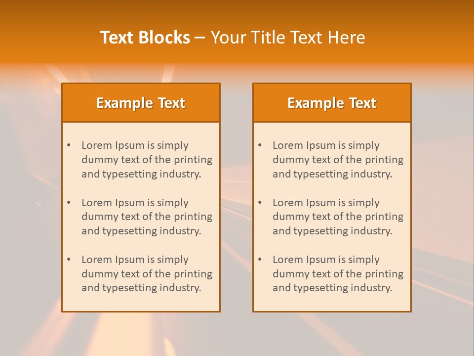 Light Blur Night PowerPoint Template