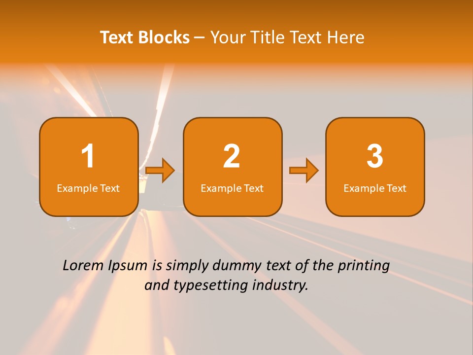 Light Blur Night PowerPoint Template