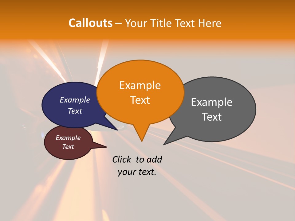 Light Blur Night PowerPoint Template