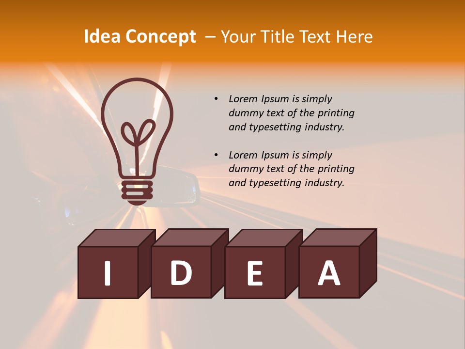 Light Blur Night PowerPoint Template