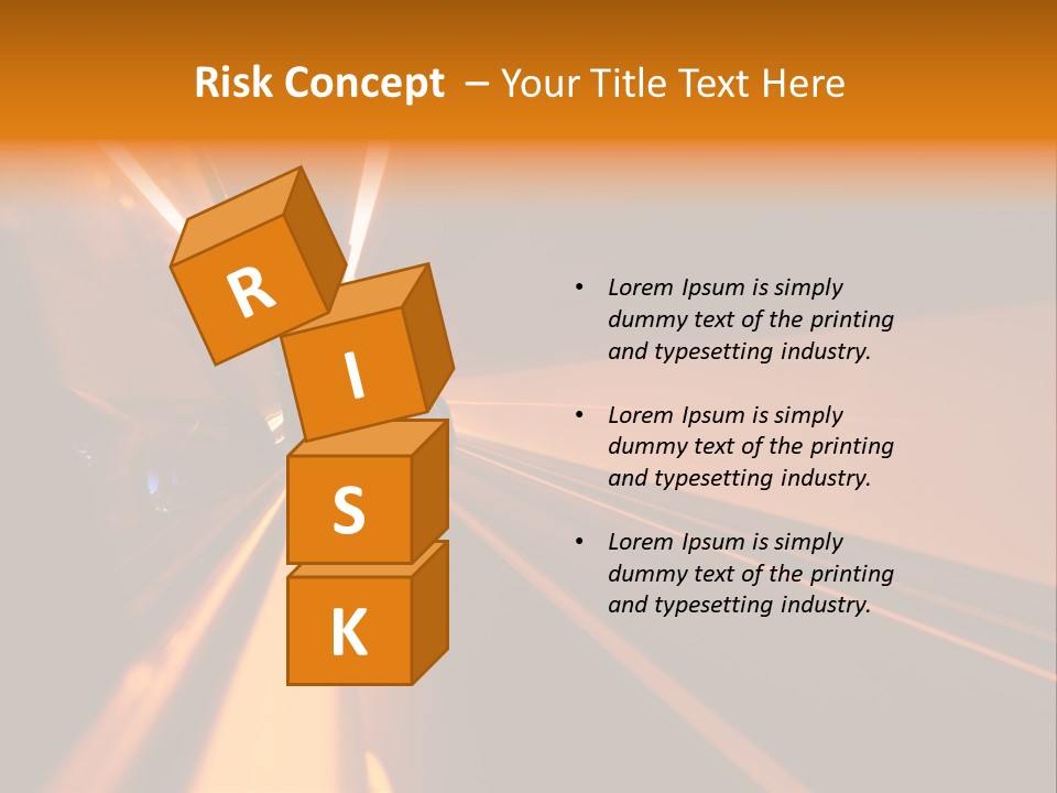 Light Blur Night PowerPoint Template