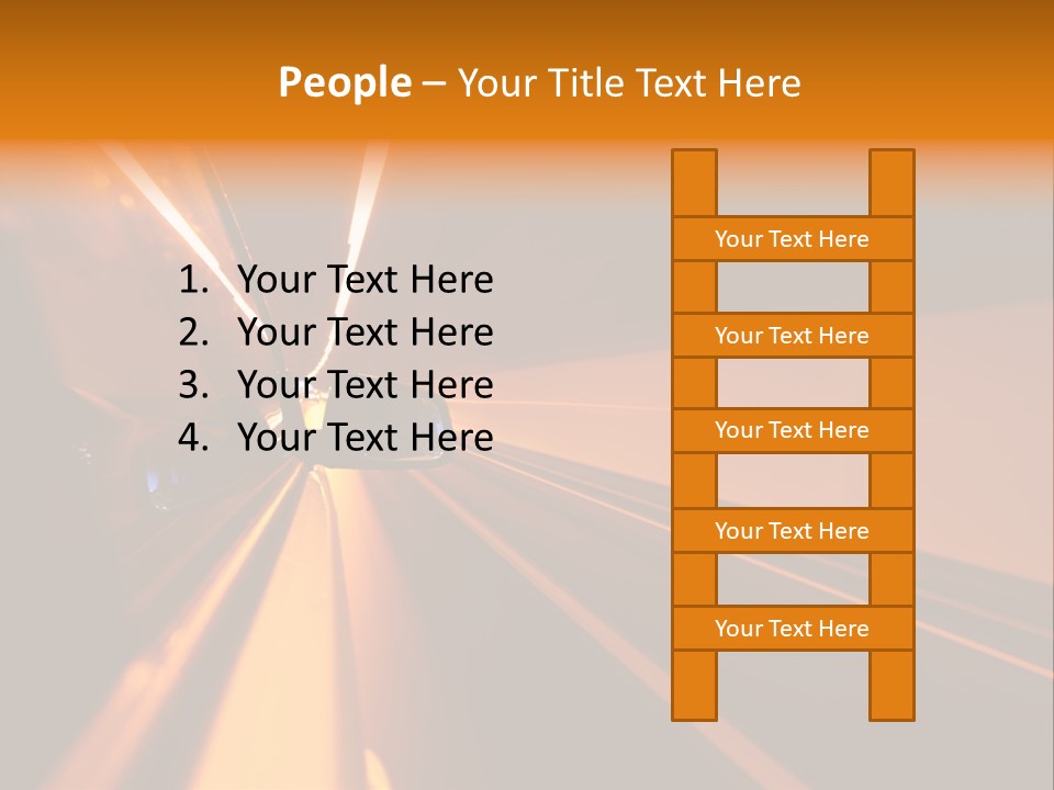 Light Blur Night PowerPoint Template