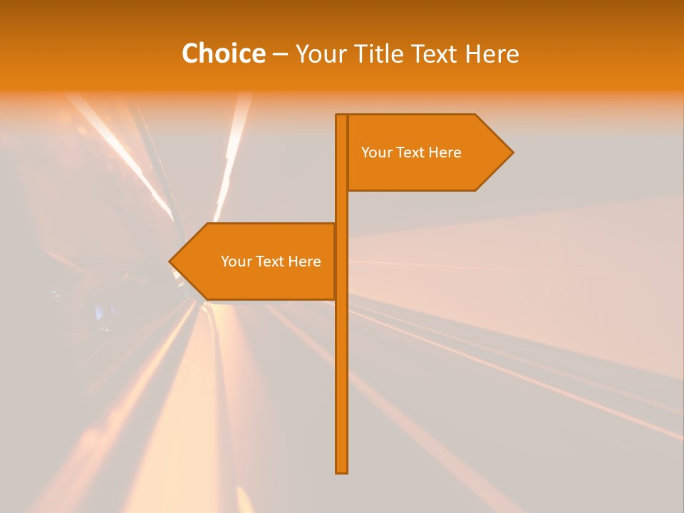 Light Blur Night PowerPoint Template