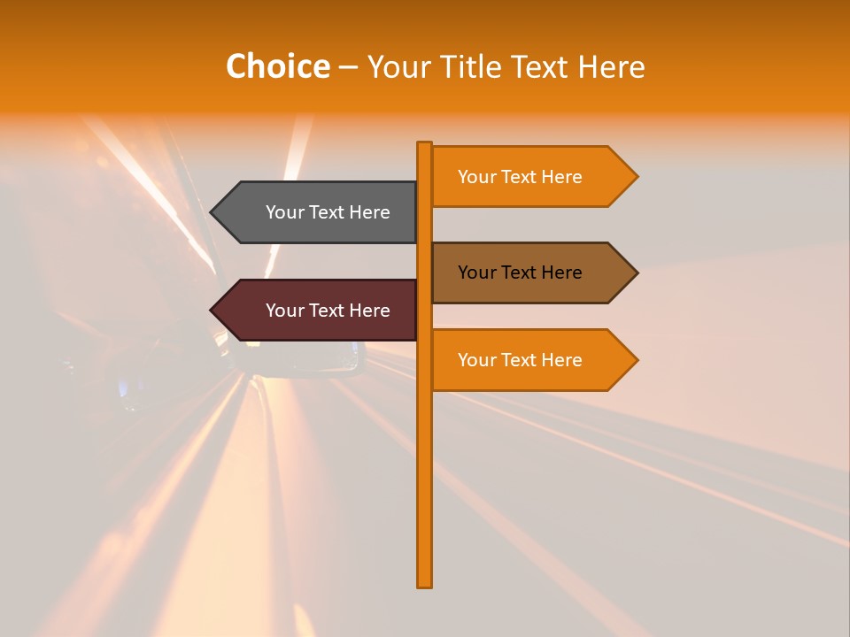 Light Blur Night PowerPoint Template