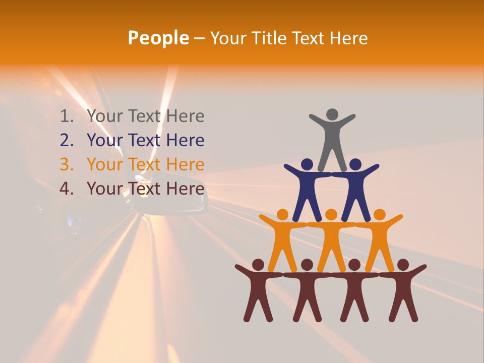 Light Blur Night PowerPoint Template