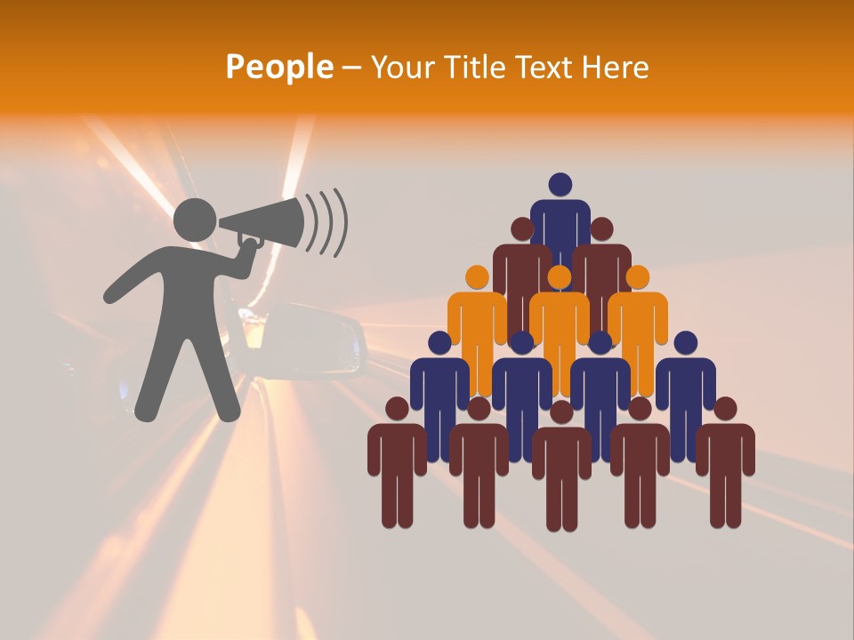 Light Blur Night PowerPoint Template