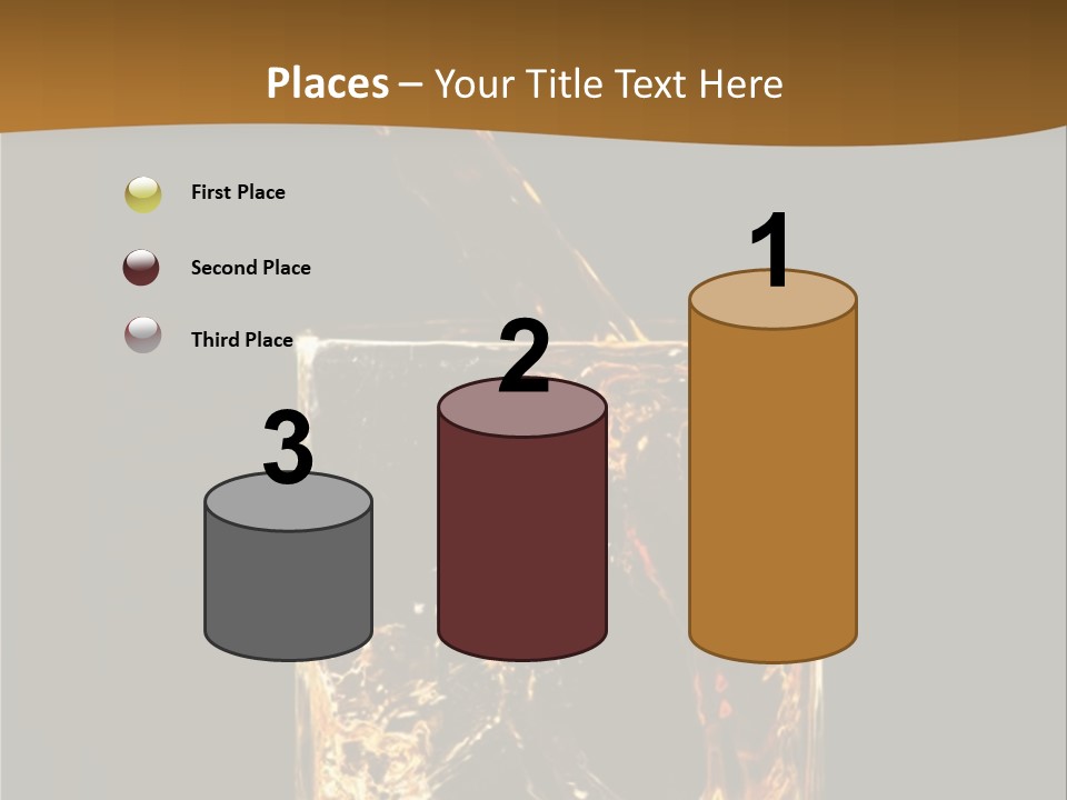 Splashing Flowing Glass PowerPoint Template