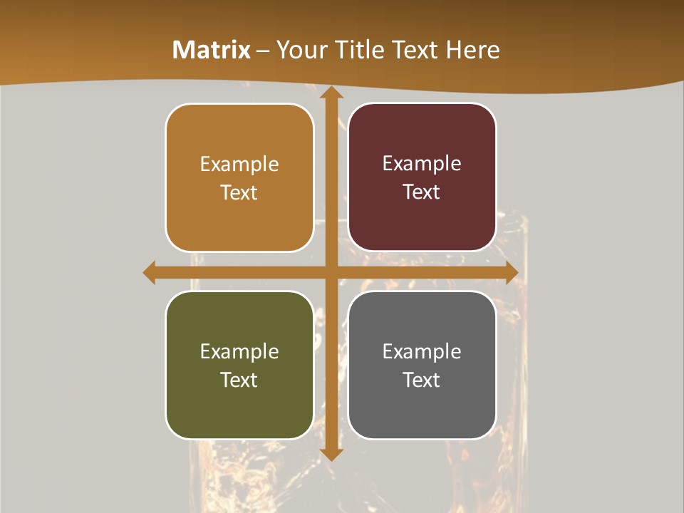 Splashing Flowing Glass PowerPoint Template