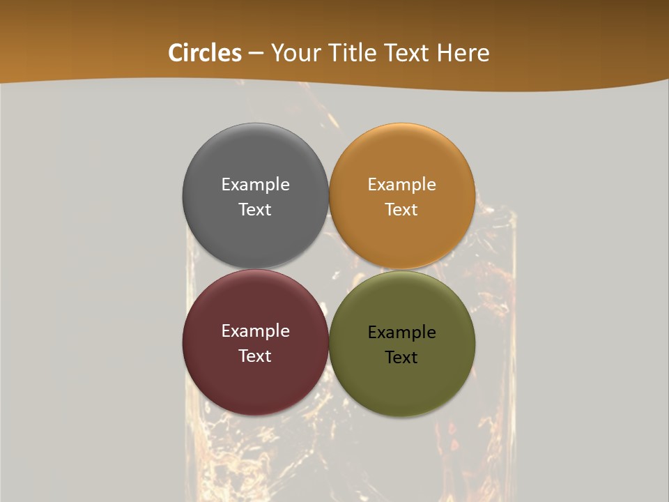 Splashing Flowing Glass PowerPoint Template