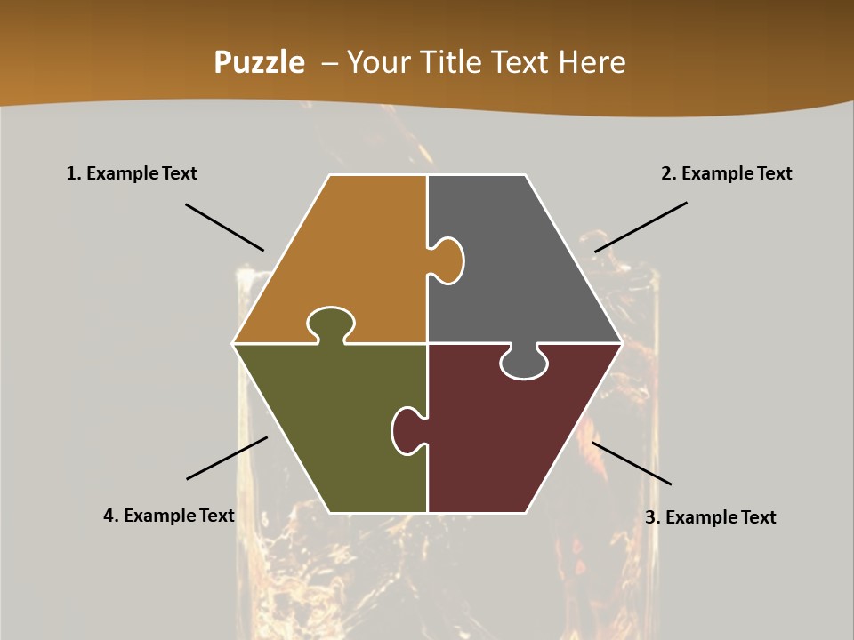 Splashing Flowing Glass PowerPoint Template
