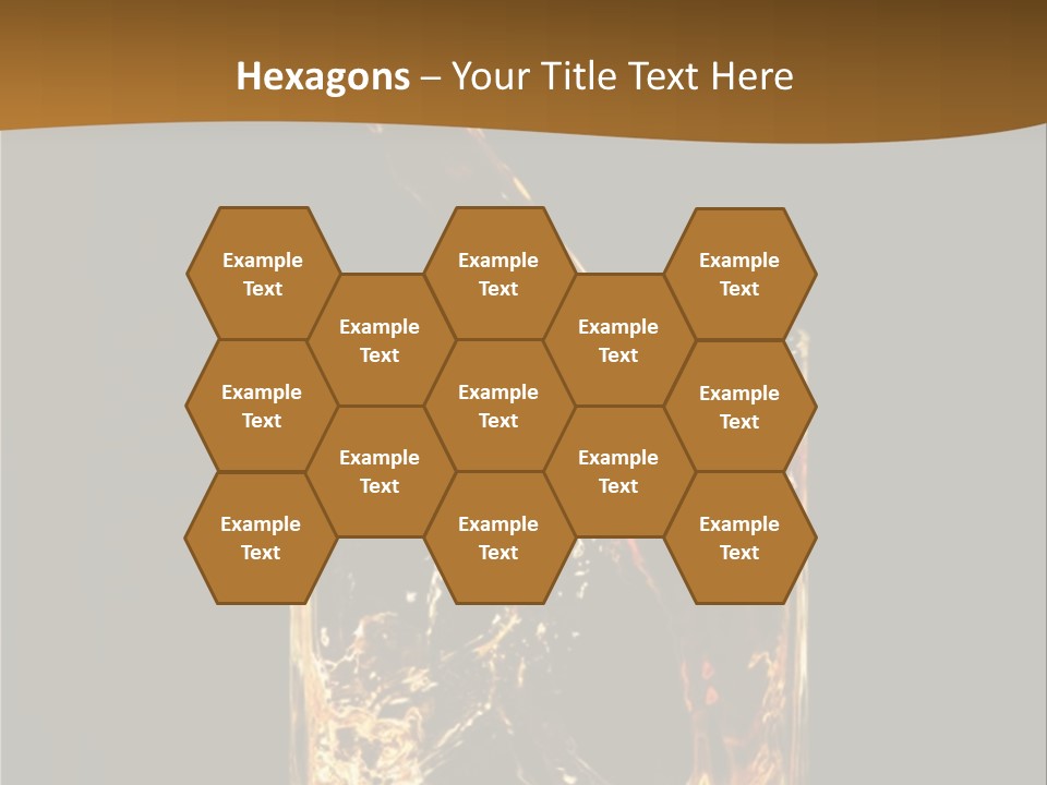 Splashing Flowing Glass PowerPoint Template