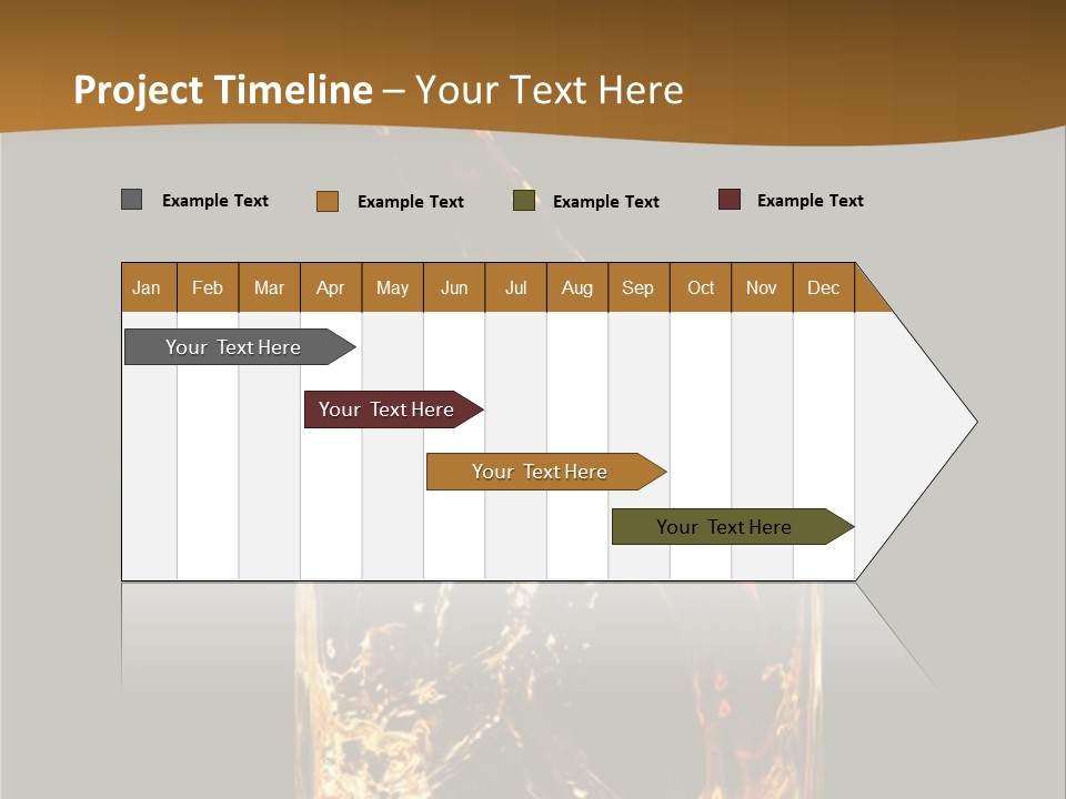 Splashing Flowing Glass PowerPoint Template