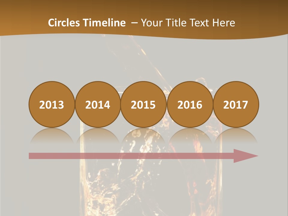 Splashing Flowing Glass PowerPoint Template