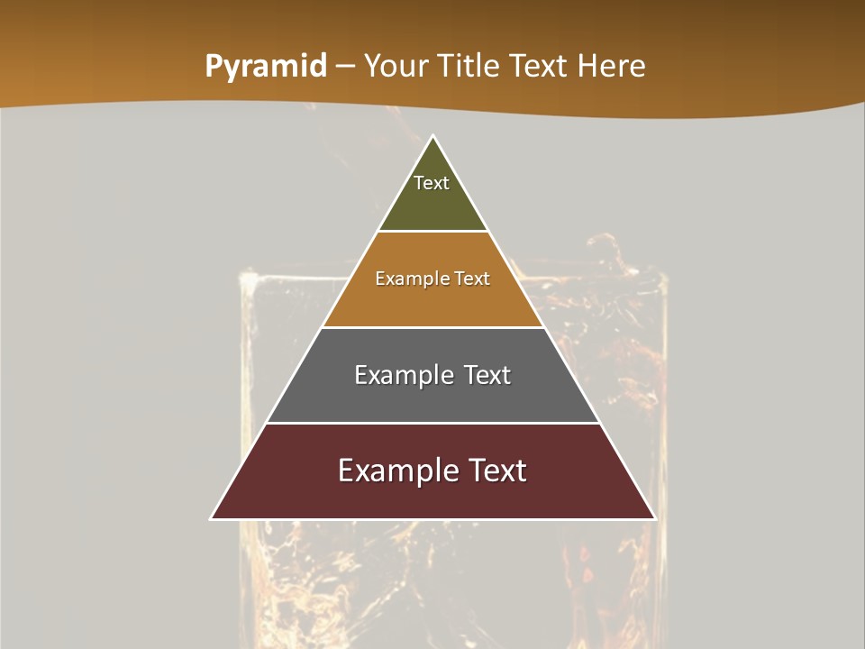 Splashing Flowing Glass PowerPoint Template
