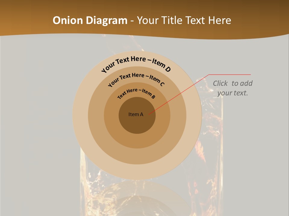 Splashing Flowing Glass PowerPoint Template