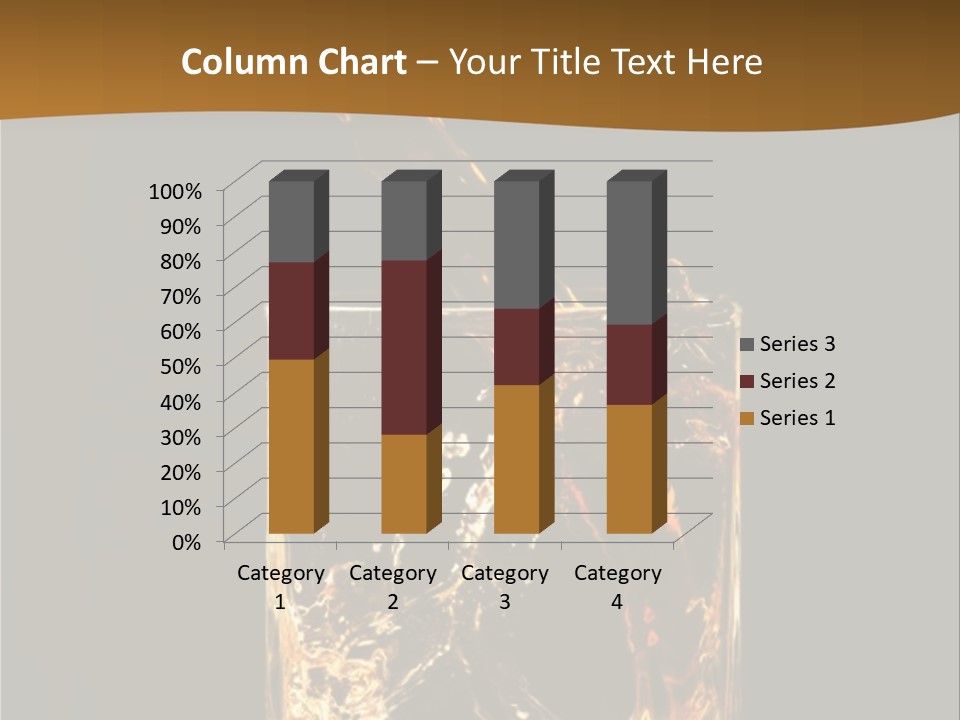Splashing Flowing Glass PowerPoint Template