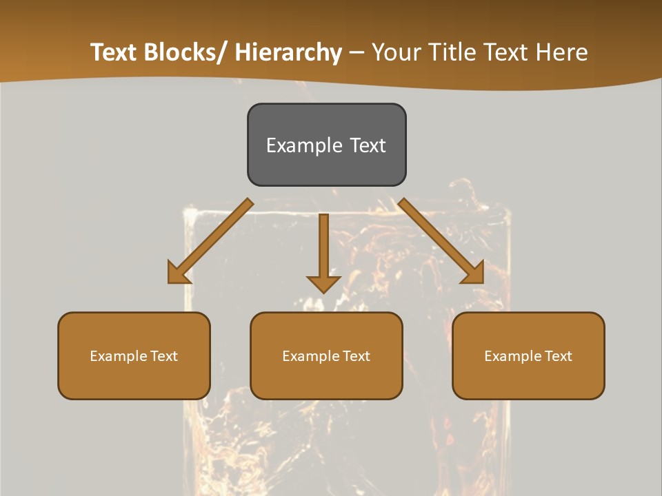 Splashing Flowing Glass PowerPoint Template