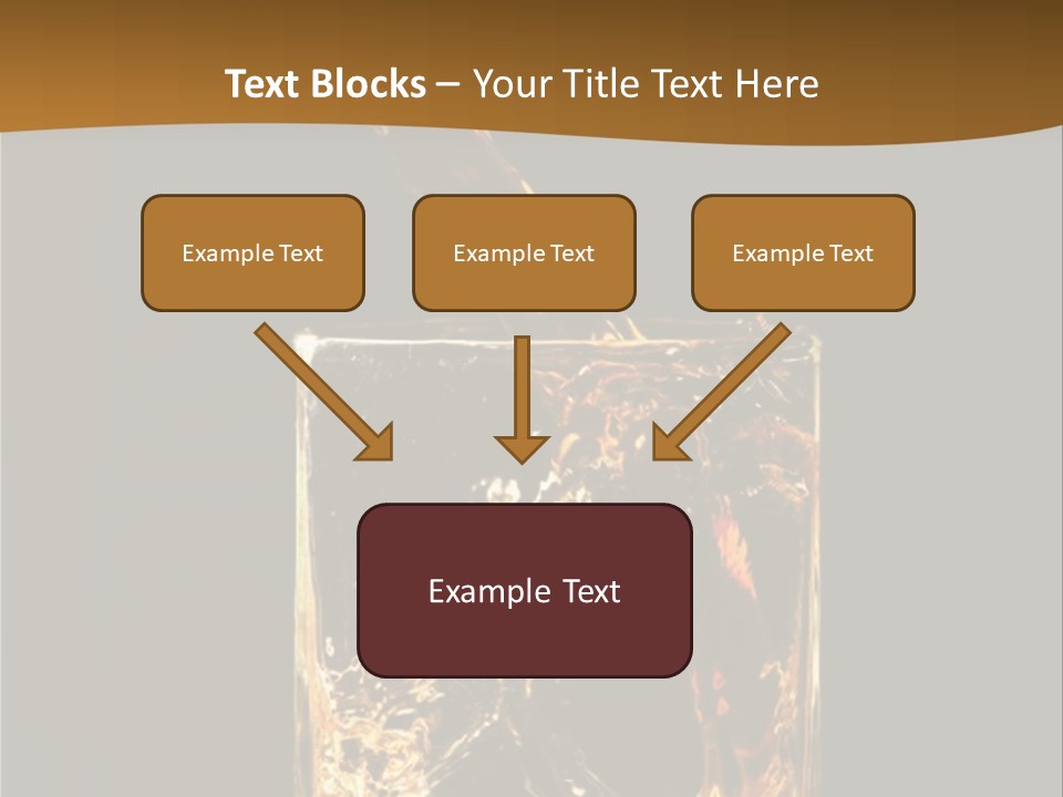 Splashing Flowing Glass PowerPoint Template