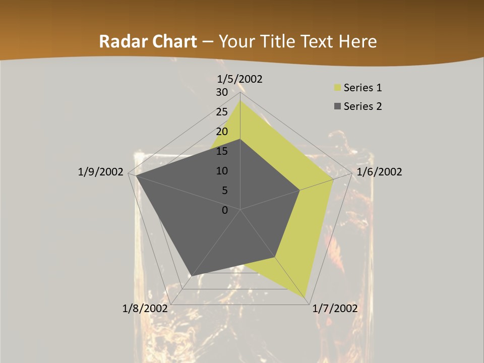 Splashing Flowing Glass PowerPoint Template