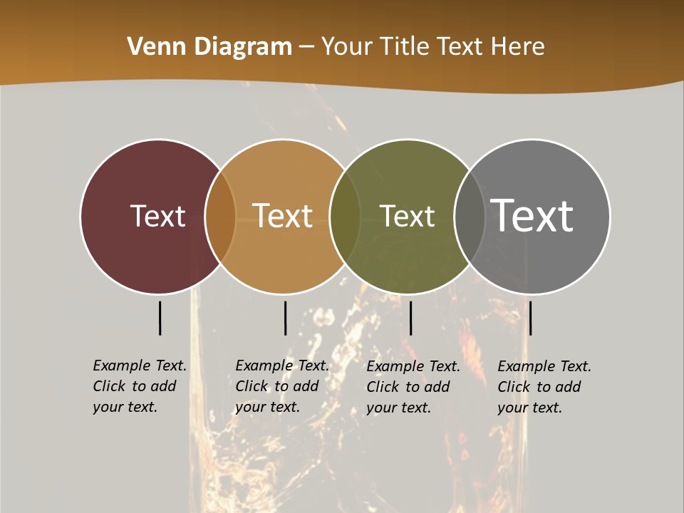 Splashing Flowing Glass PowerPoint Template
