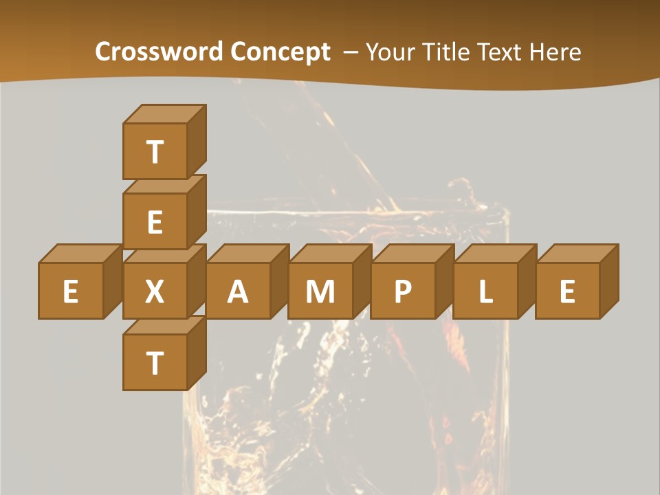 Splashing Flowing Glass PowerPoint Template