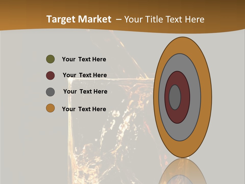 Splashing Flowing Glass PowerPoint Template