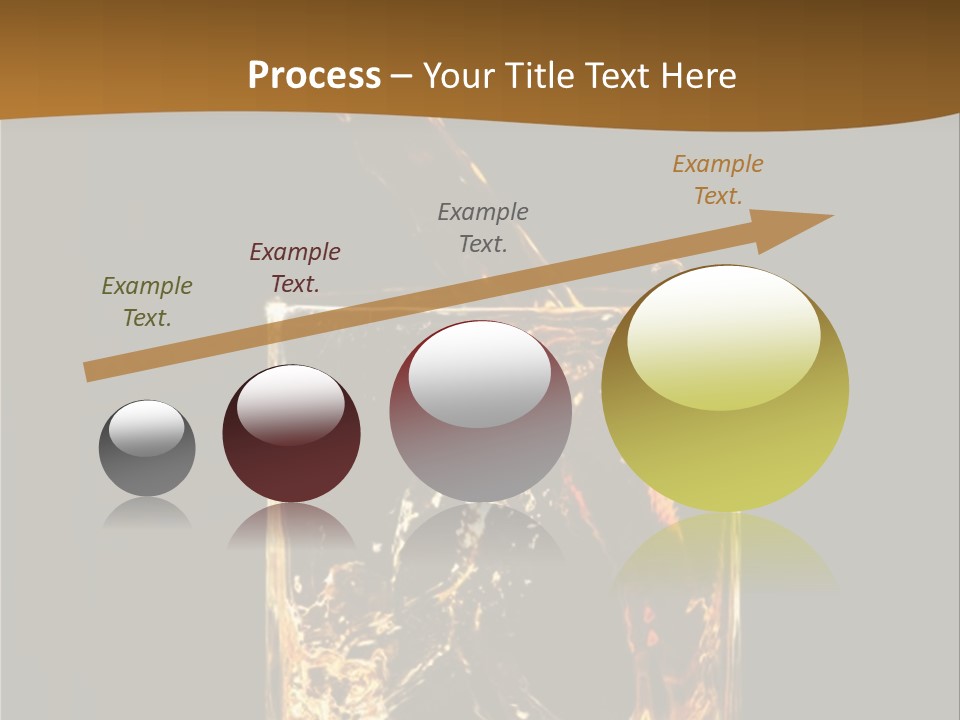 Splashing Flowing Glass PowerPoint Template
