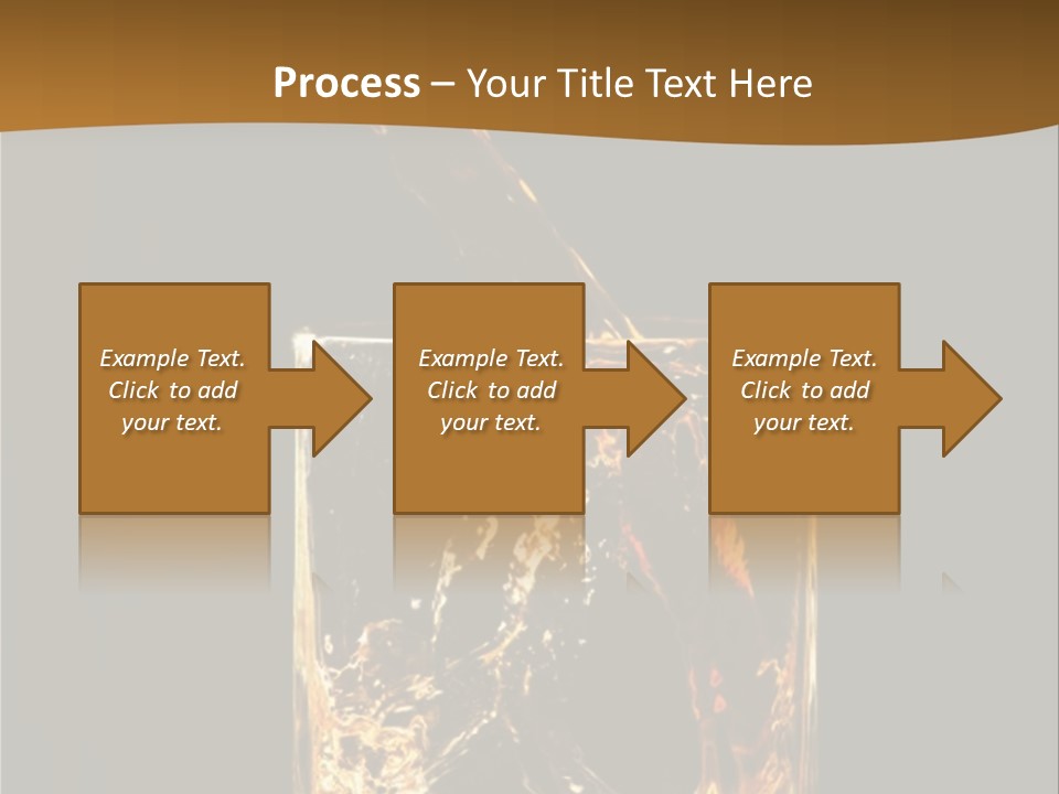 Splashing Flowing Glass PowerPoint Template