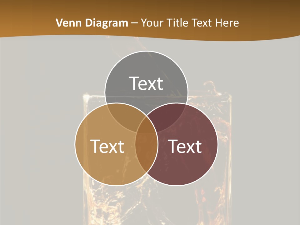 Splashing Flowing Glass PowerPoint Template