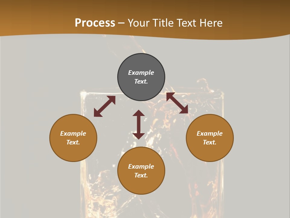 Splashing Flowing Glass PowerPoint Template