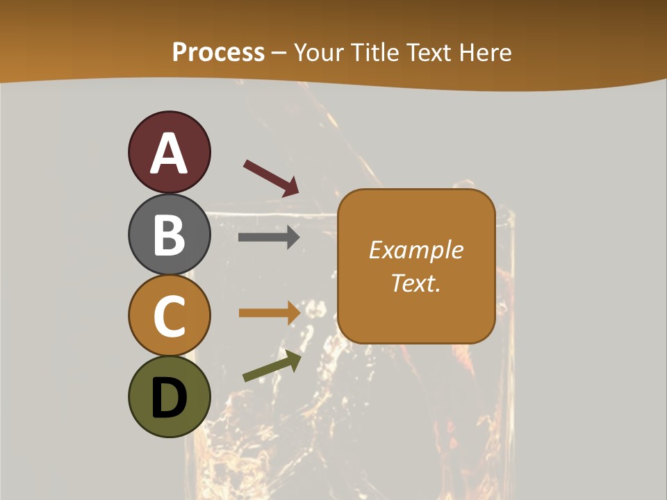 Splashing Flowing Glass PowerPoint Template