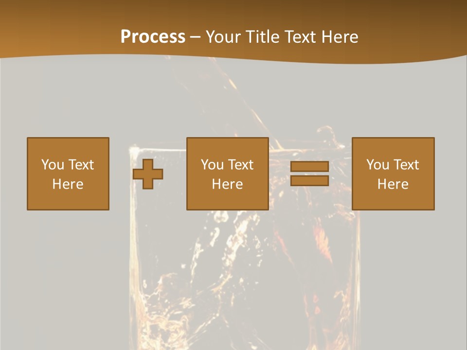 Splashing Flowing Glass PowerPoint Template