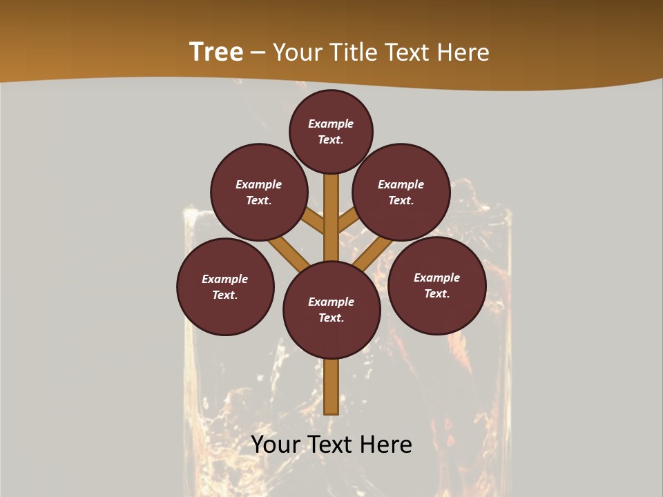 Splashing Flowing Glass PowerPoint Template