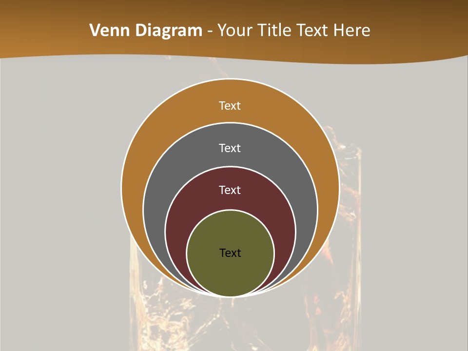 Splashing Flowing Glass PowerPoint Template