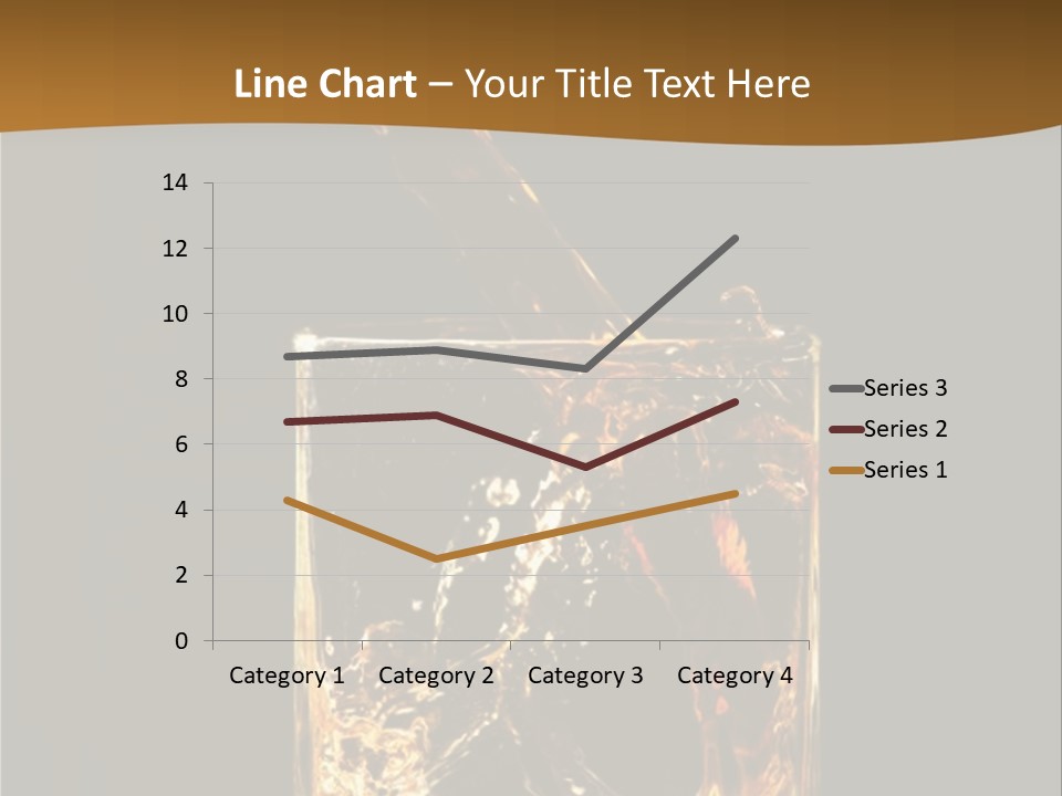 Splashing Flowing Glass PowerPoint Template