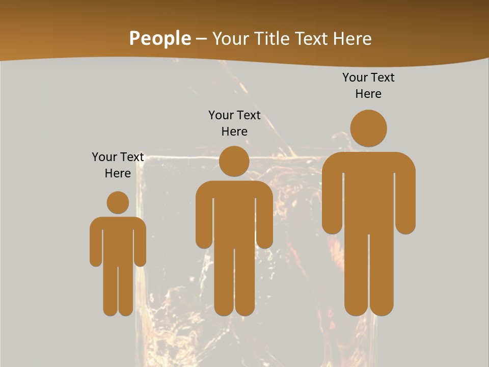 Splashing Flowing Glass PowerPoint Template