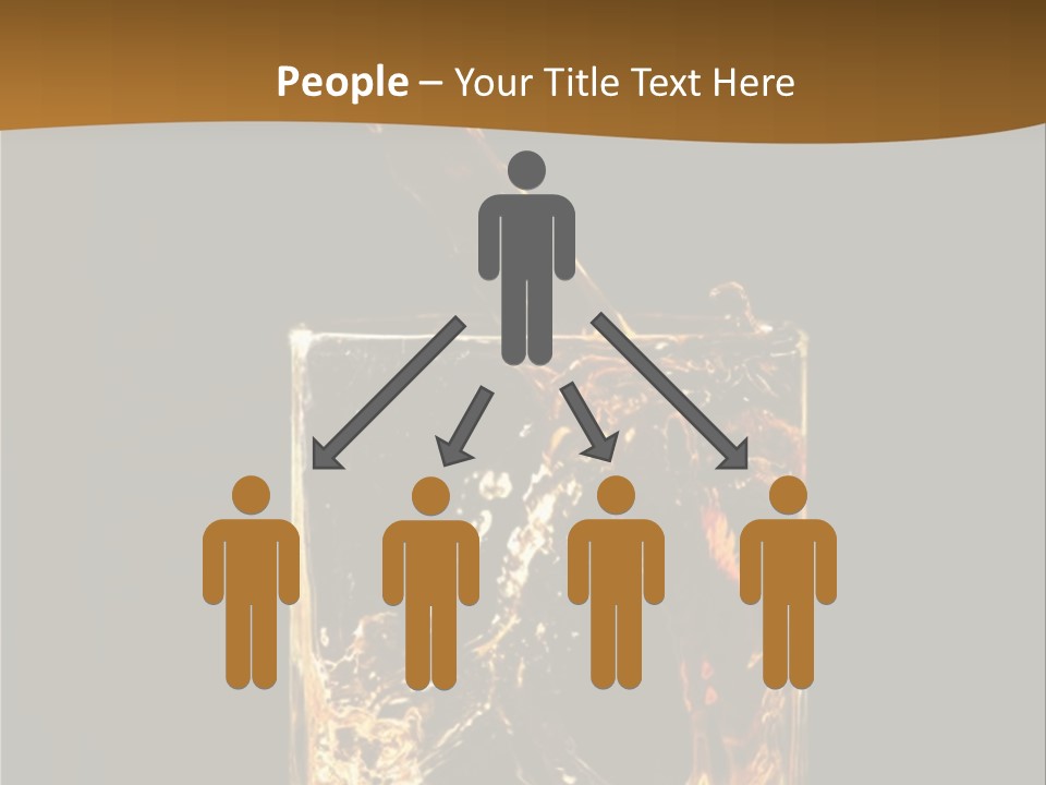 Splashing Flowing Glass PowerPoint Template