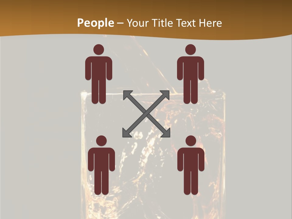 Splashing Flowing Glass PowerPoint Template