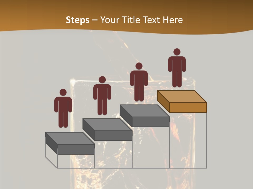 Splashing Flowing Glass PowerPoint Template
