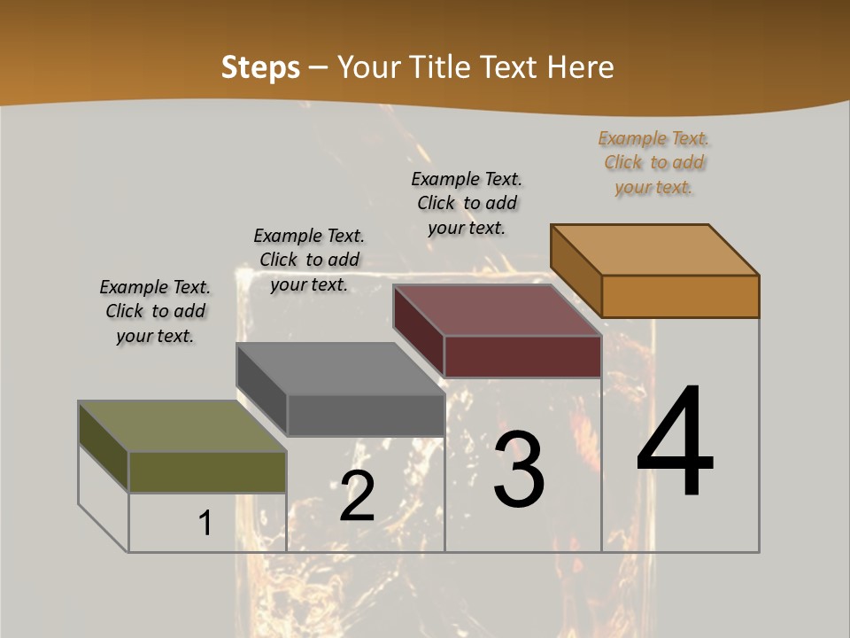Splashing Flowing Glass PowerPoint Template