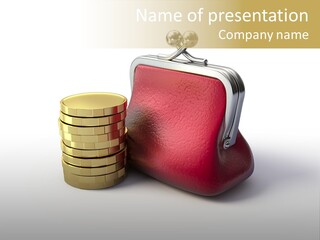 Metallic Isolated Buying PowerPoint Template